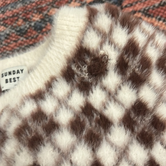 Super cozy Sunday best kitten sweater - Picture 3 of 5